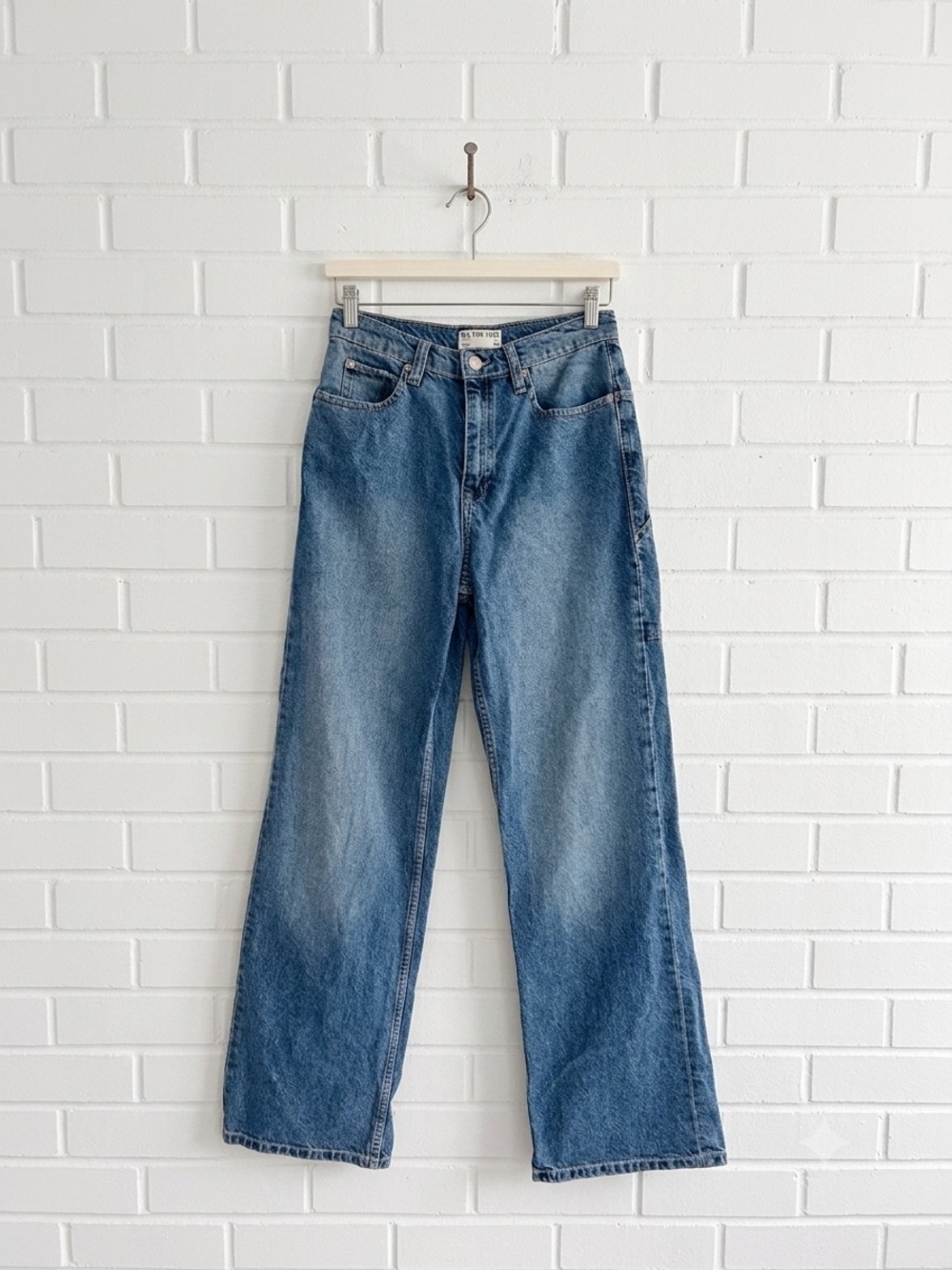 We The Free Free People Tinsley Baggy Jeans Size 27 Medium Wash